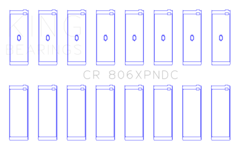 King Chrysler 361ci / 383ci  Coated Performance Rod Bearing Set
