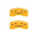 MGP 4 Caliper Covers Engraved F & R Chrysler Wing Yellow Finish Black Char 2008 Chrysler PT Cruiser