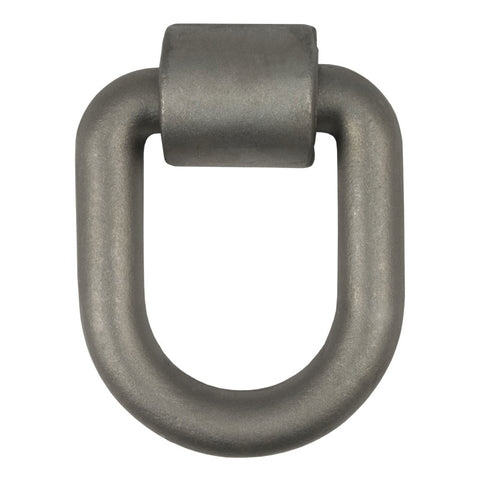 Curt 3inx 4in Weld-On Tie-Down D-Ring (15587lbs Raw Steel)