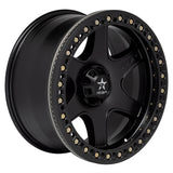 RBP 50R Cobra 17x9.0 5x114.3 BP / 5 BS 0mm Offset 78mm CB (Hub Centric) Black w/Black Ring Wheel