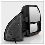 xTune 08-15 Ford F-250 SD Heated Adj LED Signal Power Mirror - Smk (MIR-FDSD08S-G4-PW-RSM-SET)