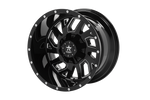 RBP 65R Glock 20x12 6x139.7 BP / 4.75 BS / -44mm Offset 108mm CB Gloss Black Machined Grooves Wheel