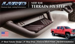 Lund 09-14 Ford F-150 SuperCab (including Svt Raptor) Terrain HX Step Nerf Bars - Black