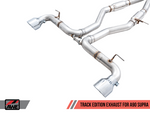 AWE 2020 Toyota Supra A90 Track Edition Exhaust - 5in Chrome Silver Tips