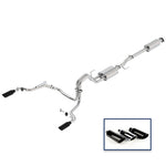 Ford Racing 15-18 F-150 5.0L Cat-Back Sport Exhaust System - Rear Exit Black Chrome Tips