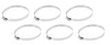 AEM 4in - 5in Hose Clamp Kit (6 Pack) - 0.5in Width - 0.3125in Slotted Bolt Head