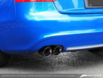 AWE Tuning Audi B8 A5 3.2L Touring Edition Exhaust System - Quad 90mm Slash Black Tips