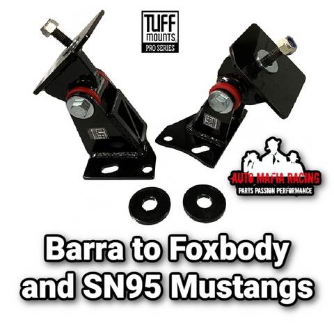 Barra 4.0 I6 Engine Conversion Mounts into 1979-1995 Mustang